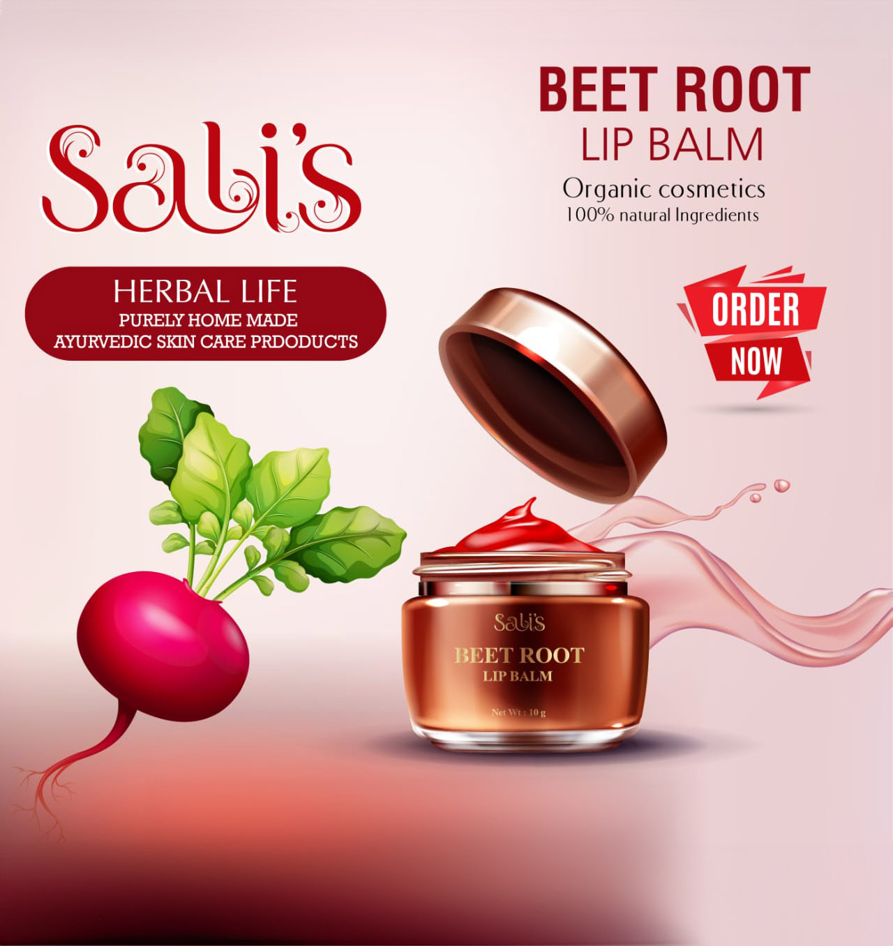 Beet Root Lip Balm